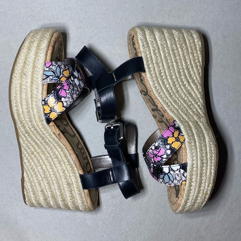 NIB MSRP $130 Sam Edelman Destin Espadrille Wedge Sandal Women's Size 8 - Picture 7 of 7